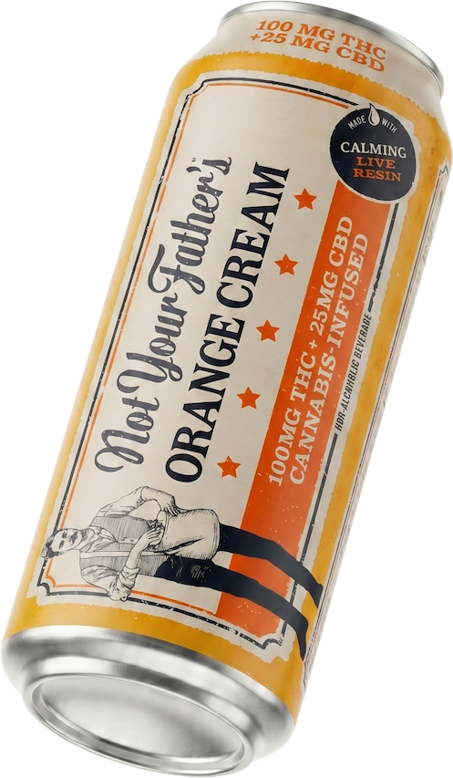Orange Cream cannabis soda can